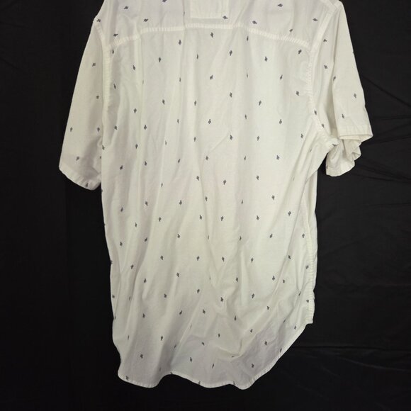 Hollister California White Epic Flex Stretch Shirt Short Sleeve Size XL - Picture 6 of 6